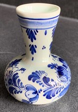 Delfter Blau Vase Nr. 277 blau hellblau handbemalt Delfts Blue Delft Höhe 9cm 