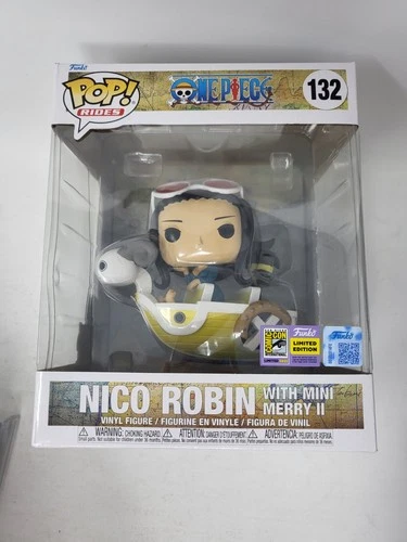 Funko POP! One Piece Nico Robin W/ Mini Merry II SDCC 2025 Official Con Sticker