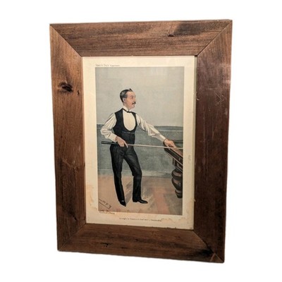 Antique Chromolithograph Vanity Fair 1905  If There Were A Championship By Spy
