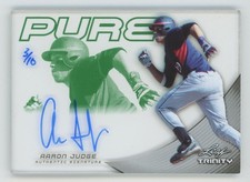 Aaron Judge 2013 Leaf Trinity Pure Green Auto /10 #P-AJ1 New York Yankees