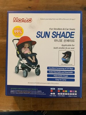 Sun shade for strollers and car seats Manito - Teal. New In Box