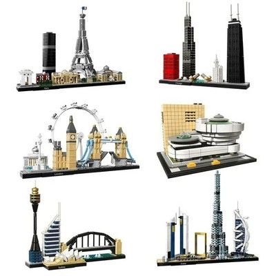 City Skyline Bausteine Set - New York, London, Dubai Wahrzeichen