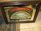 Vintage Leroux Irish Cream Liqueur Bar Mirror Beer Sign Framed Ireland 18"