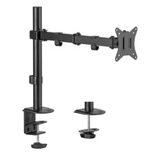 Single Monitor Arm 17" to 32", Full Motion Adjustment with Tilt, Rotation
