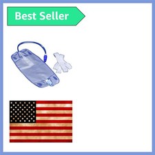Compact 500 mL Urinary Leg Bag with Safety Anti-Reflux Valve for Catheters