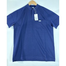 Figs Stratton Henley Scrub Top Men's Small NWT Blue