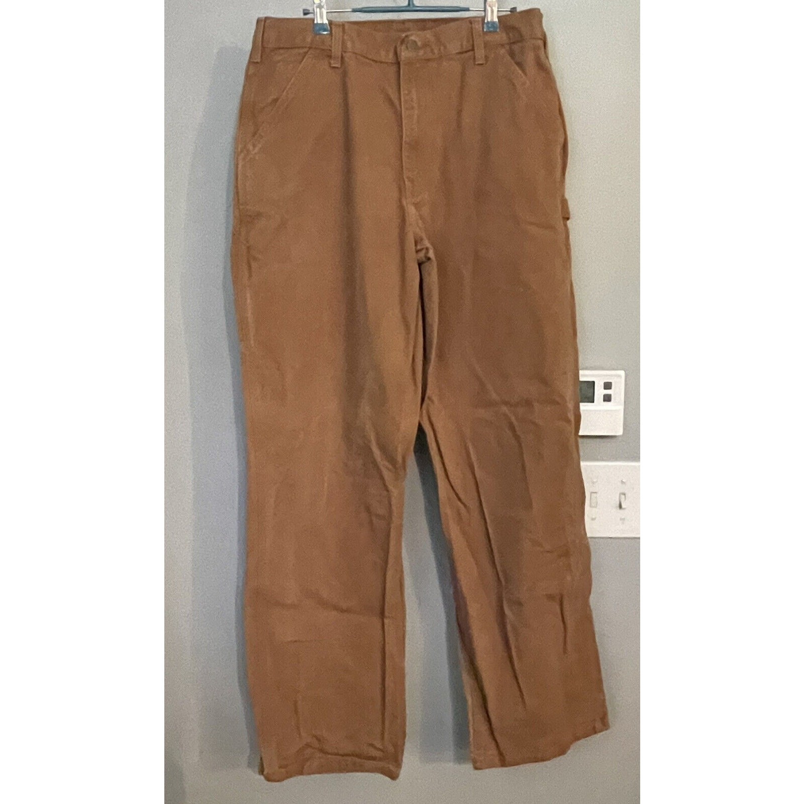 Carhartt Pants Canvas Carpenter Relaxed Fit Work Dungarees Mens Sz 34x34