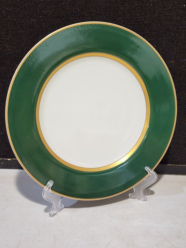 1- Vintage 1978 Fitz & Floyd Renaissance Dark Green 10 1/4" Dinner Plate