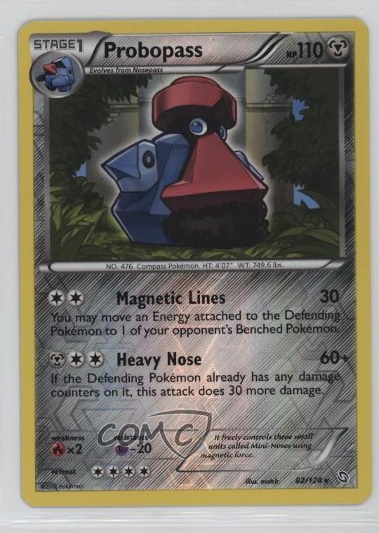 Probopass Reverse Foil Pokémon Black & White Dragons Exalted #82