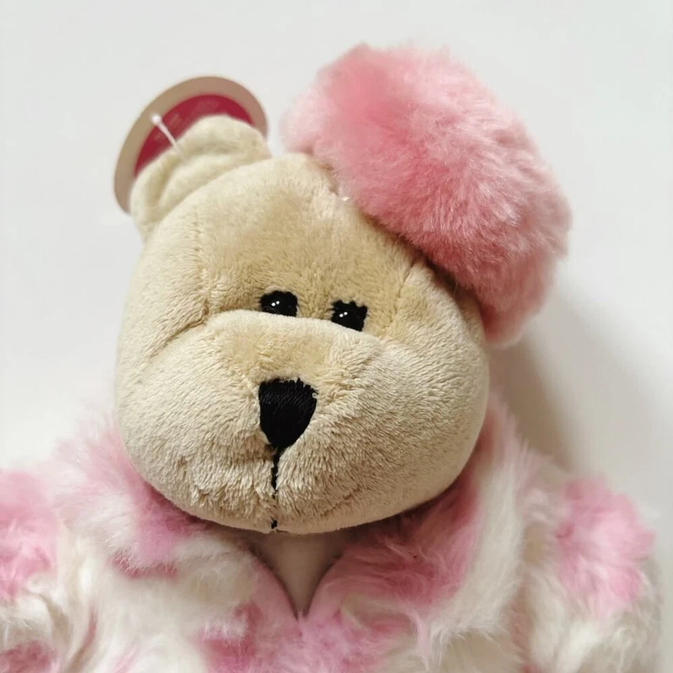 Starbucks Bearista 2006 Pink Fur Coat Plush - Rare Find! - Image 2 of 4