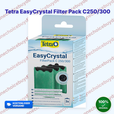 Tetra EasyCrystal Filter Pack C250/300 Filtermaterial Aktivkohle 3 Stück Grün