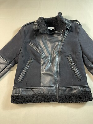 Dex Black Motorcycle Jacket Size M