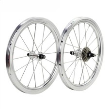 Ruote Bici Pieghevole 16in Plus 1 3/8" 349 Cerchio a U Freno a V 40mm Ruote Alto Profilo