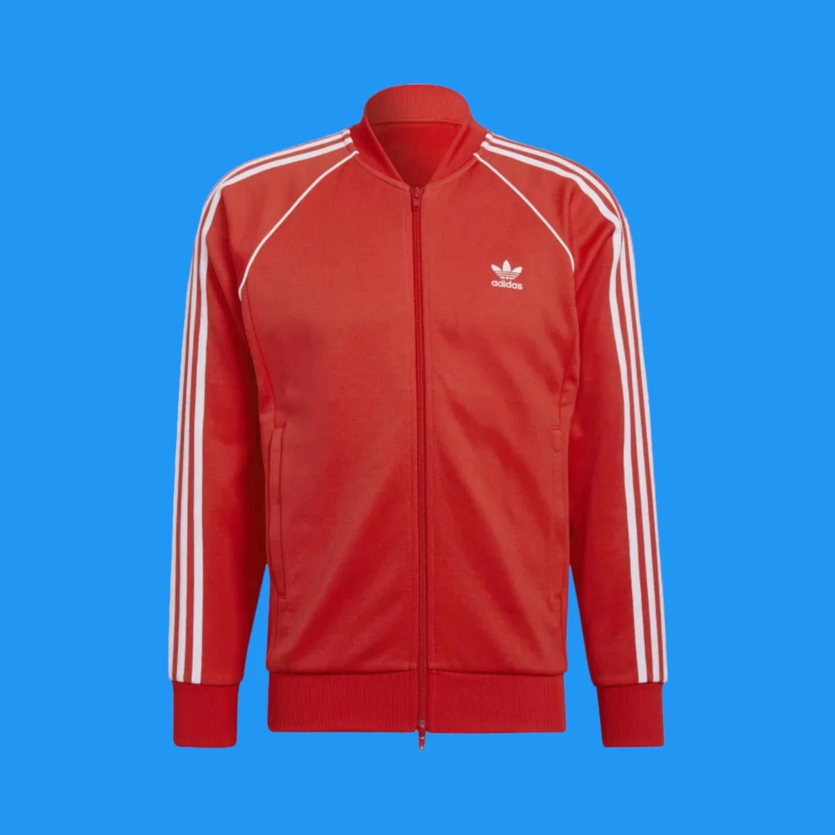 L Primeblue Red Classics Adicolor | Jacket Originals Track Size Mens Adidas eBay SST