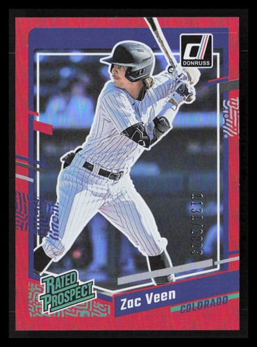 Zac Veen [Red] #46 2023 Panini Donruss card