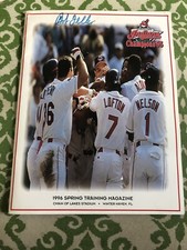 Bob Feller Signed 1996 Cleveland Indians Spring Training Magizine JSA