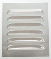 Wetterschutzgitter LüFtungsgitter Aluminium Natur 30 X 25 Cm Mit Fliegendraht
