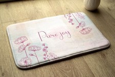 Non-Slip Bathroom Soft Rug Absorbent Bath Mat - 90x60 cm - Flower composition