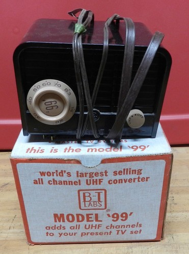 1954 De colección BT Labs Nuevo Todos los Canales Convertidor UHF Modelo 99 en Caja Original - Imagen 1 de 11