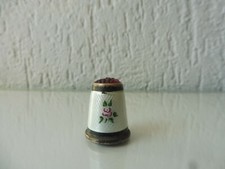 Bella, vecchio Ditale, 935 Argento, Tw. Smaltato, con Rossa Mattoni