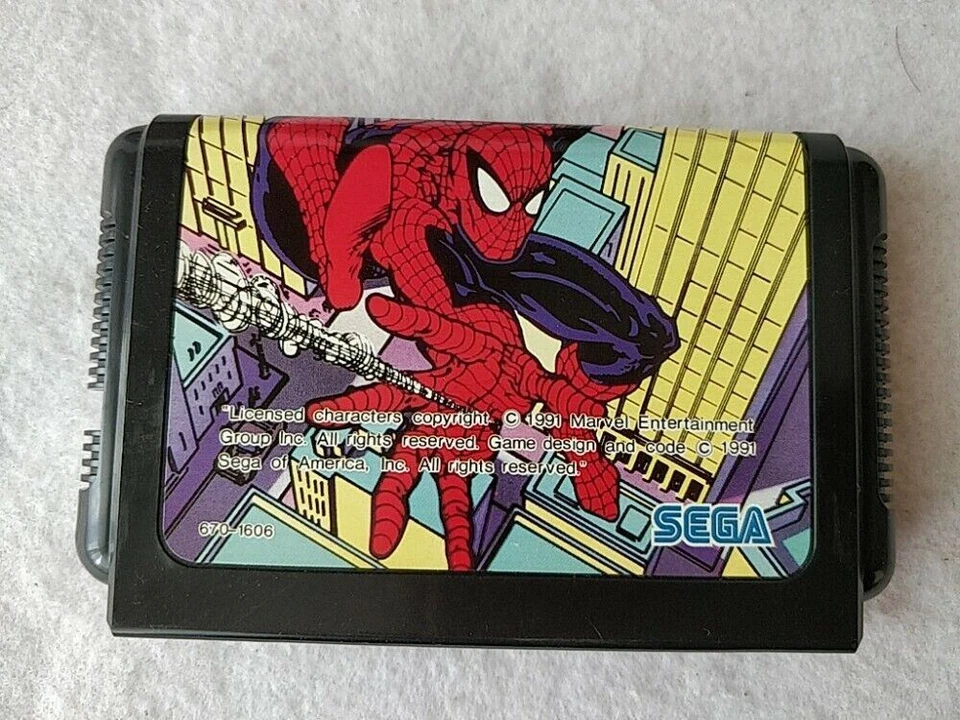 Spider Man SEGA MEGA DRIVE (Genesis ) Cartridge, Manual, Boxed set tested-d1111- - Image 2 of 4