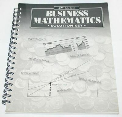 A Beka Book Business Mathematics Accounting Answer Solution Key Teacher Guide