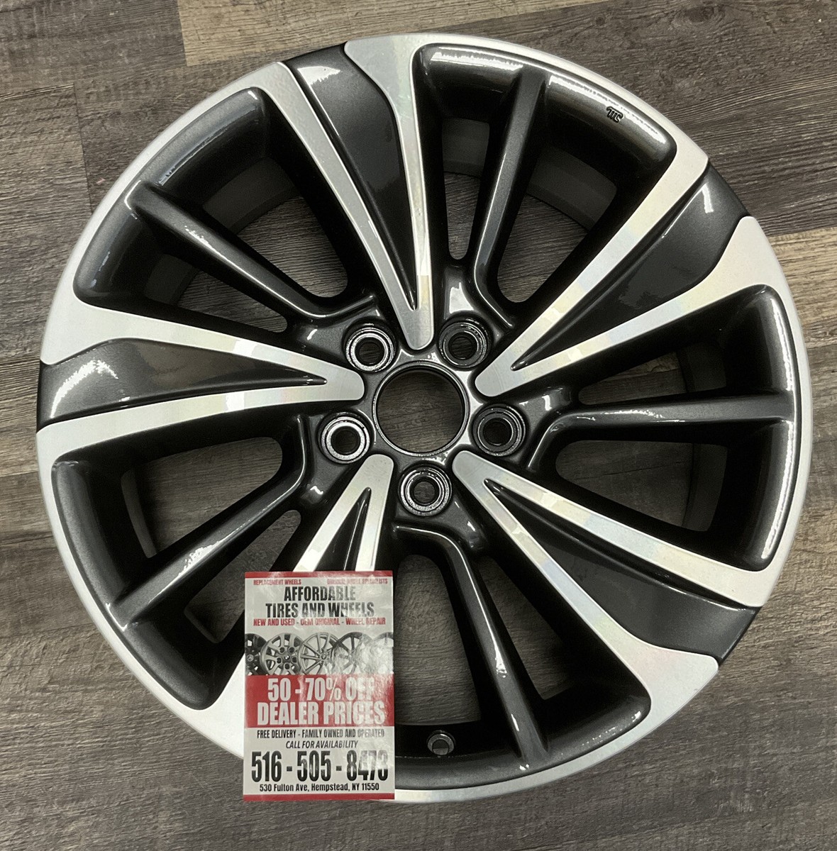 Acura MDX 2017 - 2020 71838 aluminum OEM wheel rim 20 x 8 CNC Dark