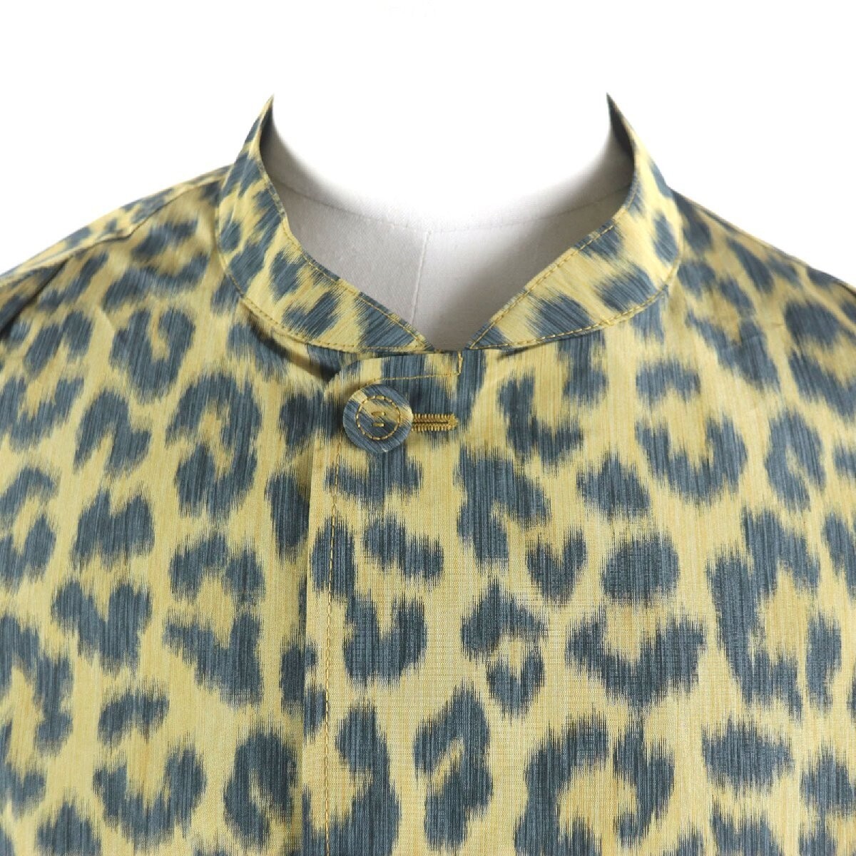 ディオール DIOR 243C424A5646 ジャケット DIOR HOMME 243C425A5646 Leopard 2-Way Shirt Jacket Poncho Yellow