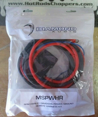 DIAMOND AUDIO MSPWHR HARLEY DAVIDSON 8 GA AMP COMPLETE POWER KIT BATTERY FAIRING