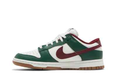 Nike Dunk Low Men's Shoes Gorge Green Team Red Sz12.5 FB7160 161
