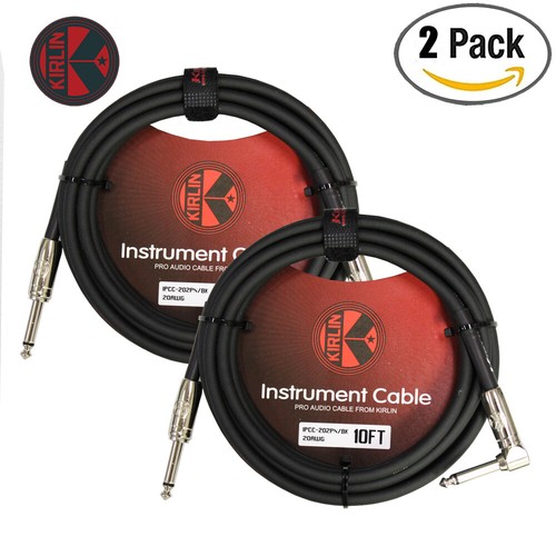 Cavo Patch 1/4 Inch 2 Cavi Per Chitarra Kirlin 10 Piedi (3 Metri - Foto 5