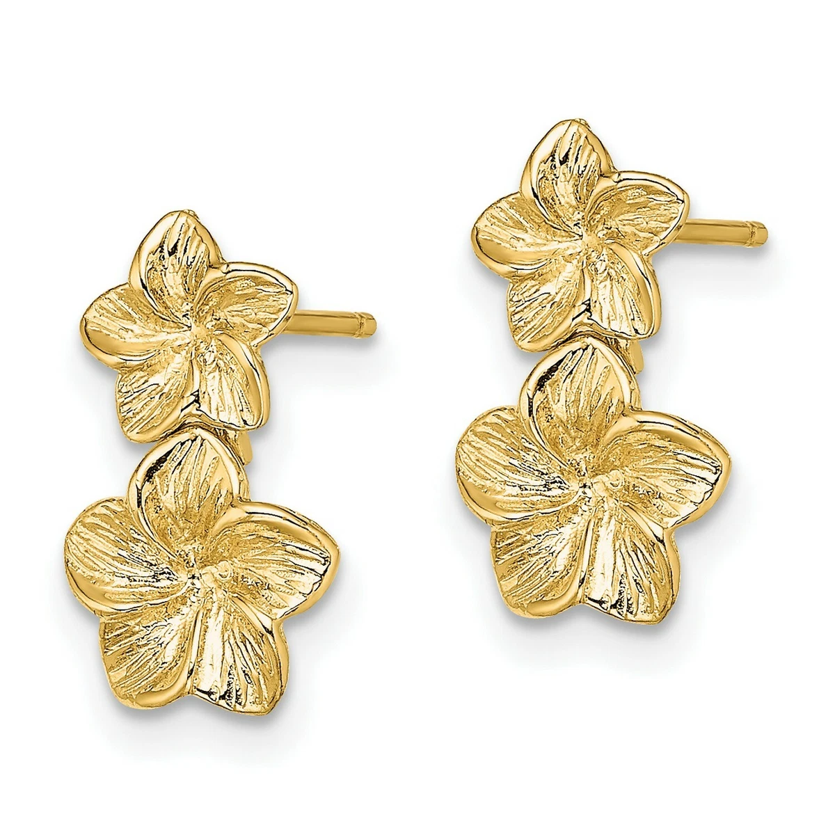 Plumeria dangle sale earrings