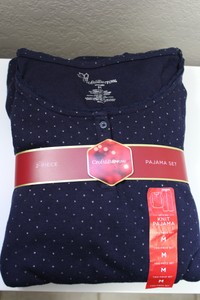 Croft & Barrow Women's Long Sleeve 2 Piece Pajama Set Size M New With