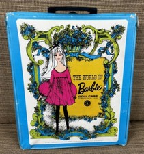 Vintage 1968 Mattel The World of Barbie Doll Case Wardrobe 1002 BLUE Vinyl