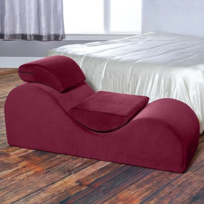 Red Chair Yoga Play Bed Love Seat Couple Hot Sex Making Toy Room Fun Kama  Sutra