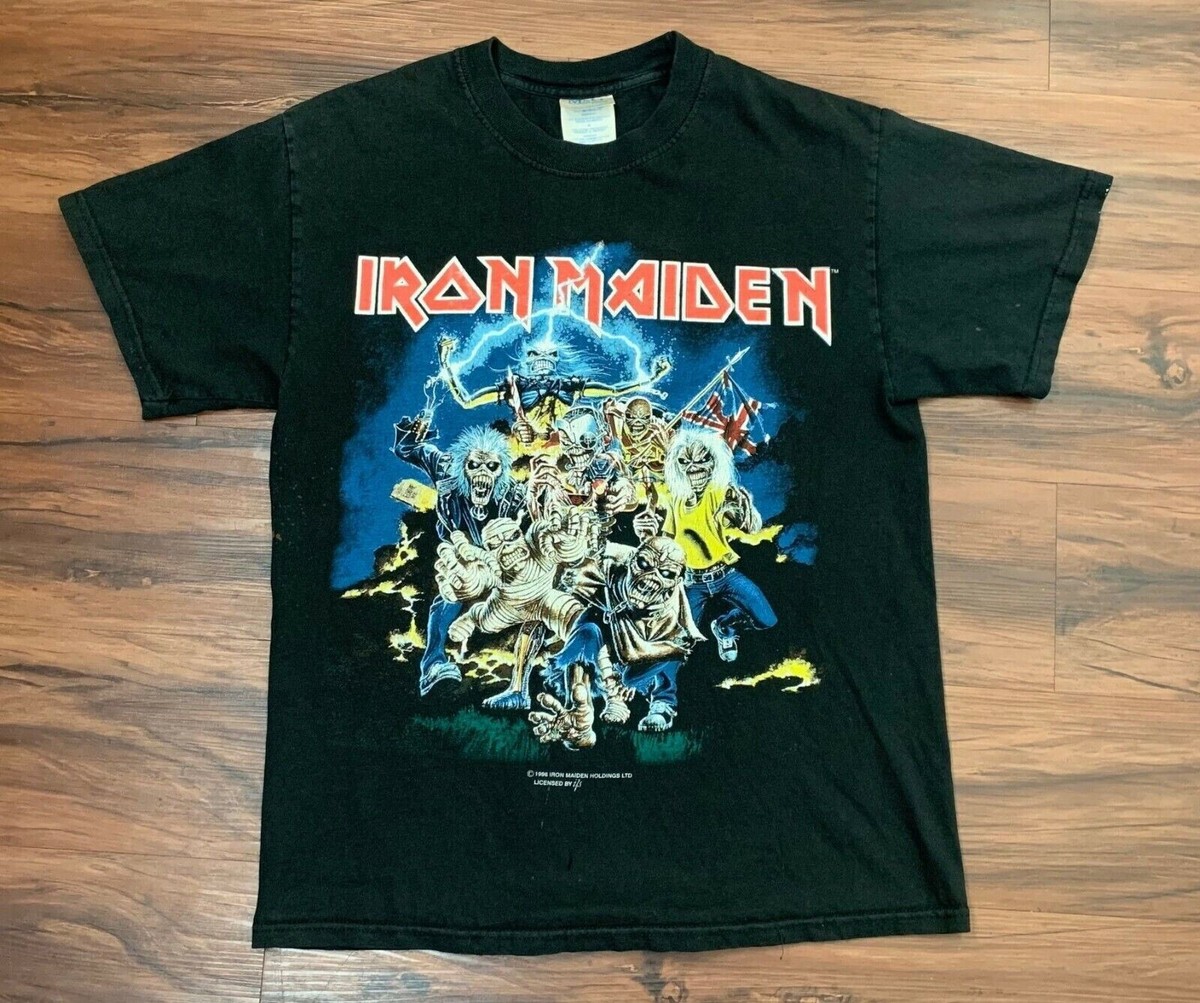 Vintage 1996 Iron Maiden T-Shirt Best of the Beast Black Medium