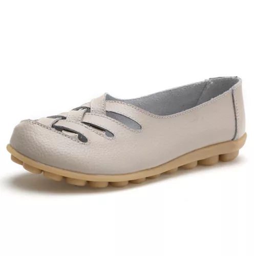 UK Women Ladies Slip On Leather Comfy Work Summer Casual Loafers Shoes Sizes $ - Picture 6 of 36