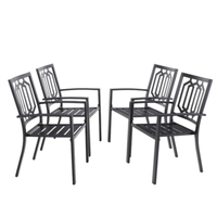 4Er Set Gartenstuhl Stapelstuhl Terrassenstuhl MetallstüHle EssstüHle GartenmöBe