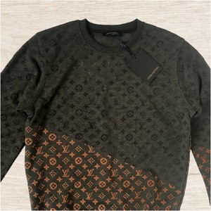 Louis Vuitton Moletom Cinza Com Laranja Monogramas Lv Camisa Manga Longa Tamanho M | eBay