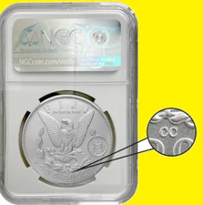 1882 CC MORGAN silver Dollar NGC MS 70 First Day CARSON CITY FIJI  yellow label