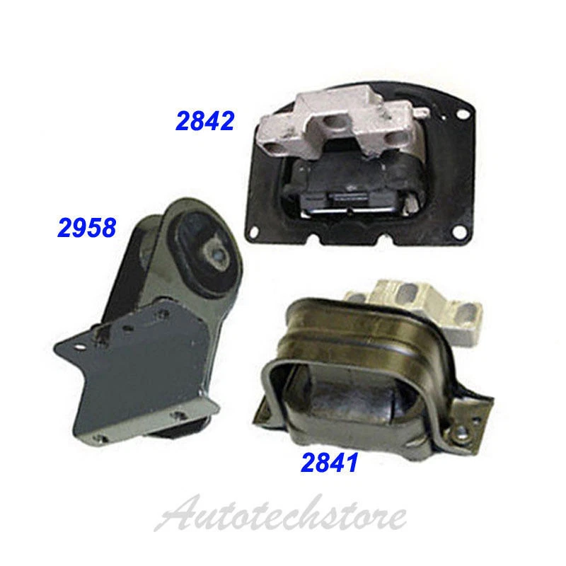 96-00 For Chrysler Sebring 2.5L Converible Engine Motor & Trans Mount 3PCS M157 - Image 2 of 4