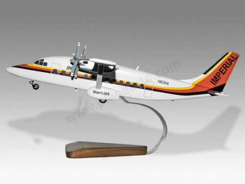 Short 360 Imperial Airlines Solid Mahogany Wood Handcrafted Display Model