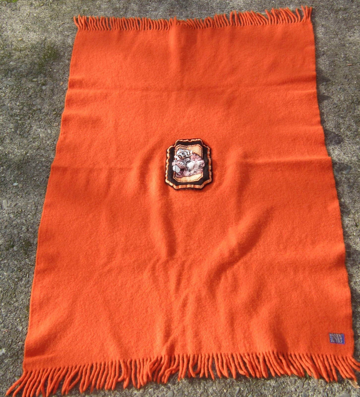 Vintage OREGON STATE UNIVERSITY BEAVERS Pendleton WOOL BLANKET Old