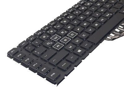 DE - Tastatur keyboard mit RGB Beleuchtung für HP Omen 17-cb0140ng, 17-cb0247ng