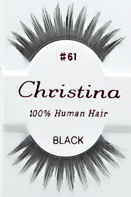 Christina #61 6,12 Pairs 100% Human Hair False Eyelashes 