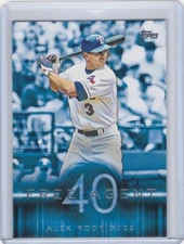 2015 Topps Series 1 Free Agent 40 Alex Rodriguez F40-9 Texas Rangers