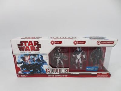NEW 2009 Star Wars Legacy Collection Evolutions Clone Commandos Figure - SEALED