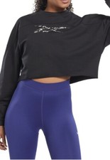 Sweat Court Reebok En Coton Biologique Noir