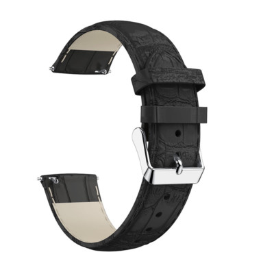 Fitbit Versa Watch Black Leather Straps Bracelet Amazon.com: Leotop Compatible with Fitbit Versa Bands  main image 4