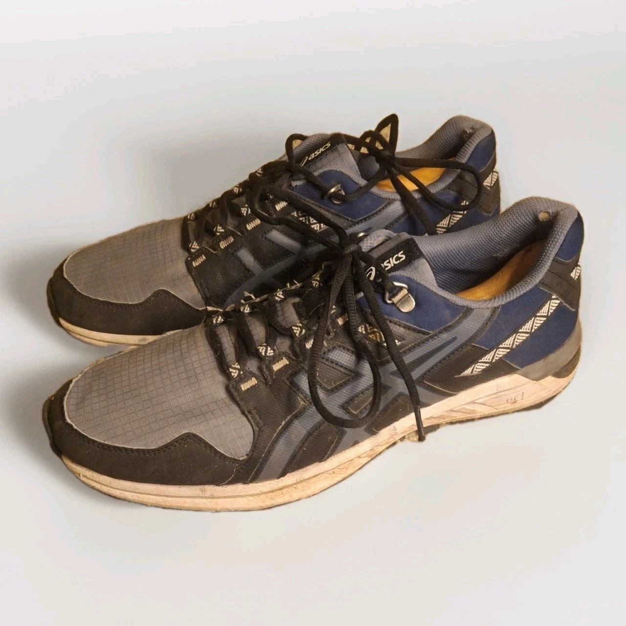 Scarpe da corsa Asics Gel Citrek uomo taglia 12 1021A221 nero blu sneakers sportive